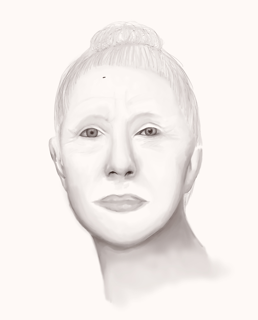 Elder woman illustration